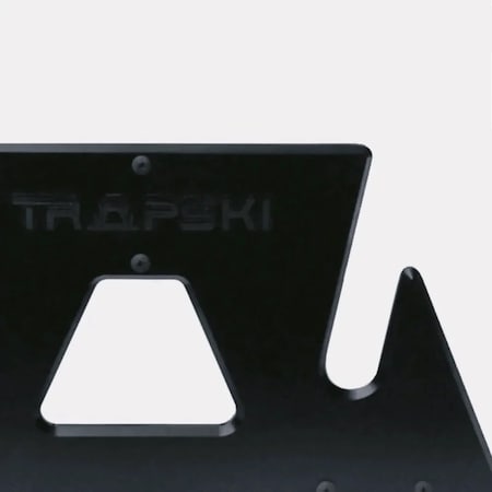 Trapski Double Wide Stance Snowboard Rack, Holds 2 Snowboards, Black TRAPSKI2WB-BLK
